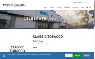 Classic Tobacco website