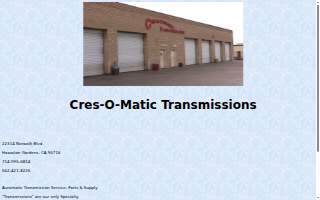 Cres-O-matic Transmission website