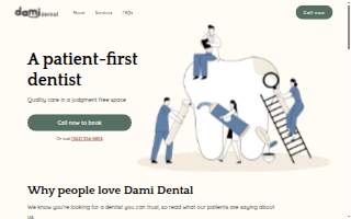 Dami Dental website