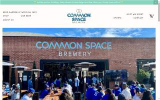 Common Space Brewery website
