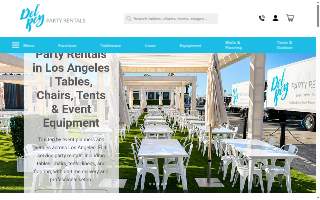 Del Rey Party Rentals website