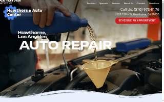 Hawthorne Auto Center website