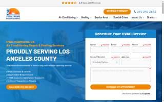 Hawthorne HVAC Service website