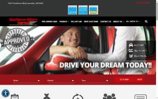 Hawthorne Motors Express website