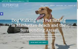 Superstar Pet Sitting of Hawthorne website