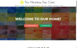 Tiny Meadow Daycare website