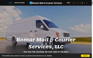 Bomar Mail and Courier Service website