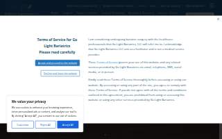 Go Light Bariatrics, LLC website