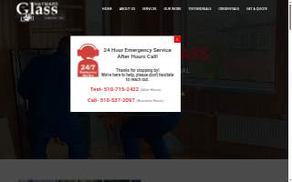 Hayward Glass Window and Door Repair website