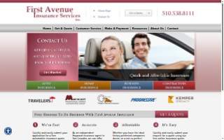 Home & Auto Insurance Agency Hayward (First Avenue Insurance Services) website