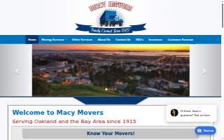 Macy Movers, Inc. website