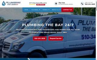 Plumbing The Bay website