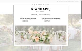 Standard Event Rentals of Hayward website