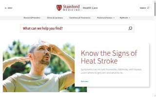 Stanford HEALTH CARE website