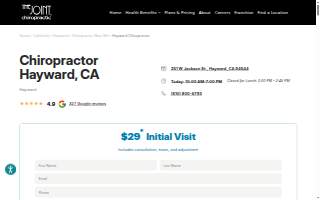 The Joint Chiropractic website