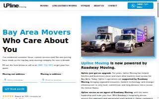 Upline Moving website