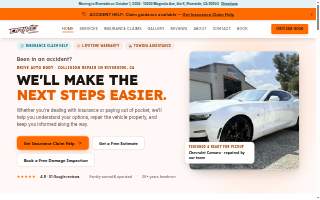 Drive Auto Body website