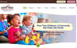 Happy Times Child Development Center Hemet website