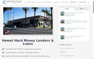 Hard Money Lenders Hemet CA website
