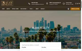 Alam Realty website