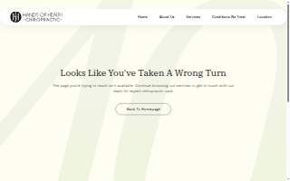 Hands of Health Chiropractic website