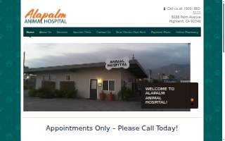 Ala-Palm Animal Hospital website