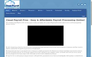 Cloud Payroll Pros website