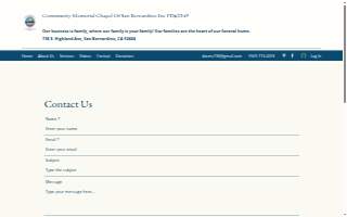 Community Memorial Chapel of San Bernardino website
