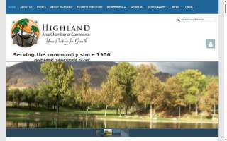 Highland Area Chamber of Commerce website