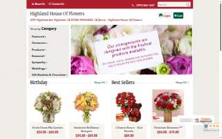 Highland House of Flowers website