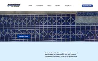 Pacific Pool Tile Cleaning of Highland website