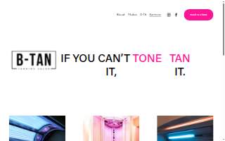 B- Tan Tanning Salon website