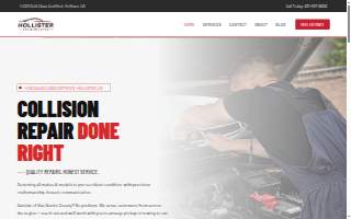 Hollister Auto Body website