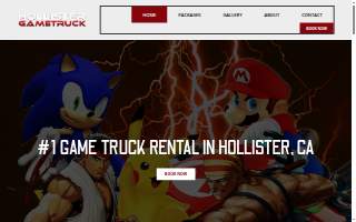 Hollister Game Truck website
