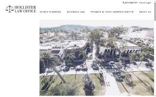 Hollister Law Office APC website