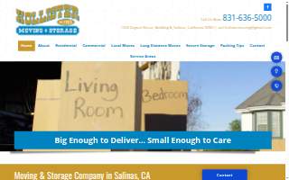 Hollister Moving & Storage website