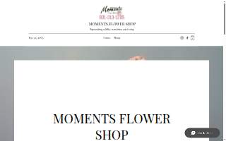 Moments Flower Shop website