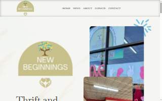 New Beginnings Thrift and Resale Store website