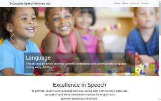 Tri Counties Speech Therapy Services website