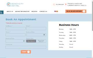 Beach City Dental - Huntington Beach website
