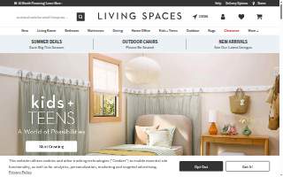 Living Spaces of Huntington Beach website