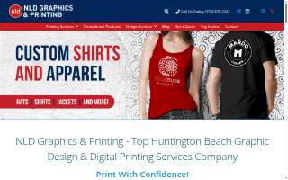 NLD Graphics and Printing of Huntington Beach website