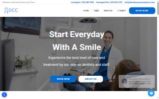 Dental Community Clinic website