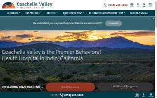 Coachella Valley Behavioral Health of Indio website