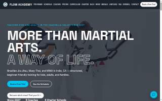 Flow Academy BJJ Indio website