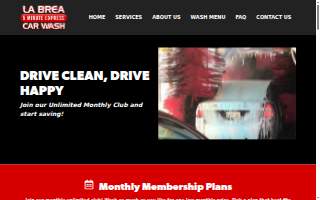 La Brea Express Car Wash website