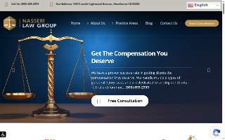 Nasseri Law Group of Inglewood website