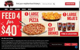 Shakey's Pizza Parlor of Paramount website