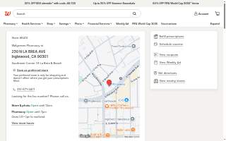 Walgreens Pharmacy website