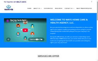 WAYS Home Care & Health Agency, LLC website